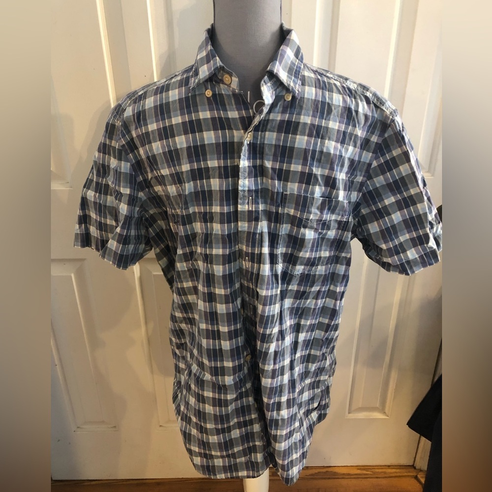 Nautica short sleeve dress shirt medium
